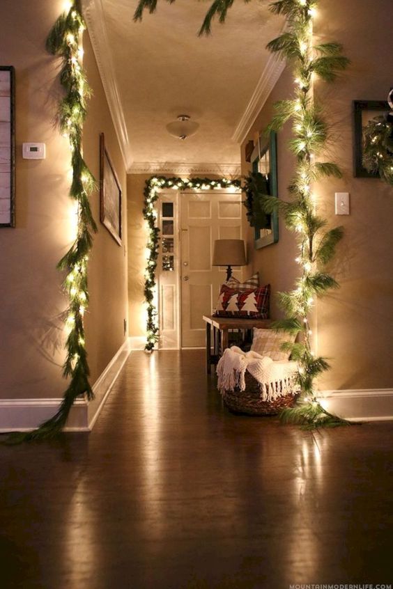 hallway fairy lights