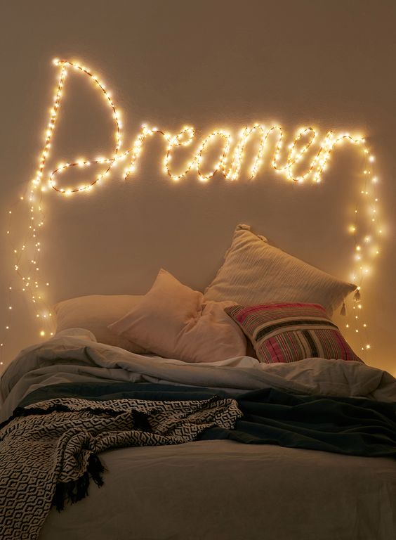 make an installation or sign using string lights and express what you wanna say