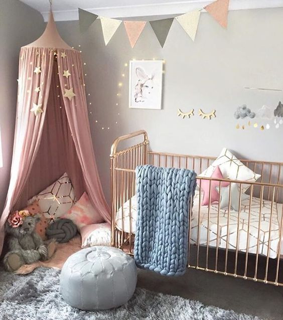 string lights in nursery