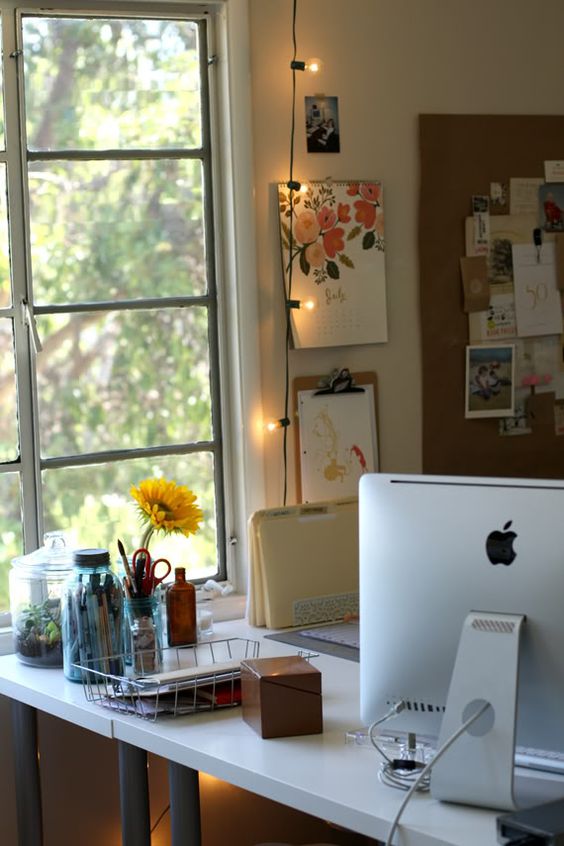 string lights for desk