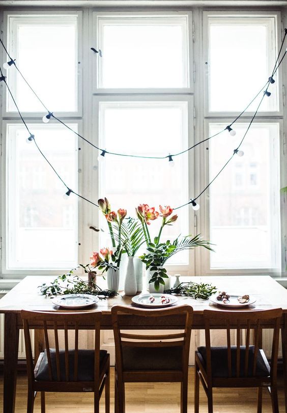 25 Awesome Ways To Use String Lights In Kitchens - DigsDigs