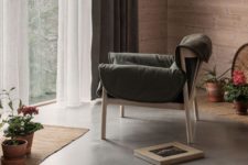 01 Agnes is a warm and cozy chair that looks and feels so inviting that you’ll never want to leave it