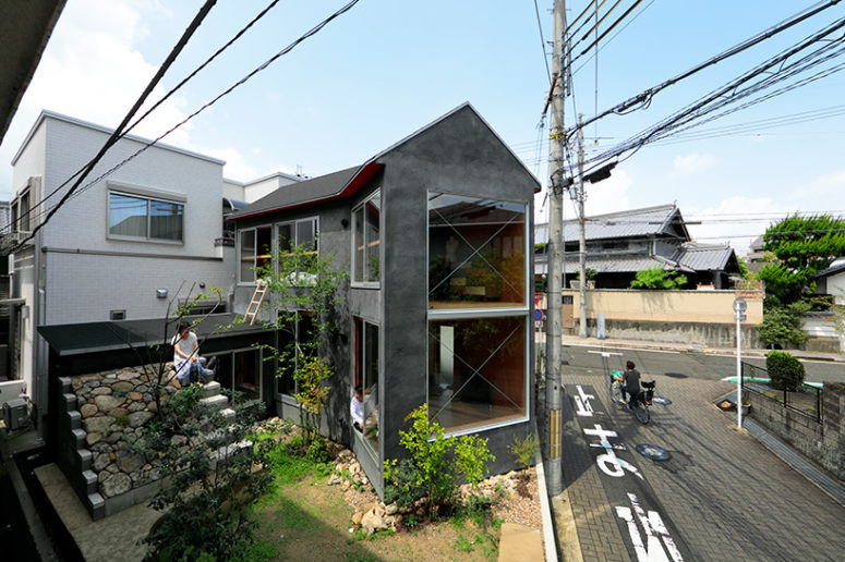 Mushroom House features a garden with herbs, it's a Y shaped home with a small foot