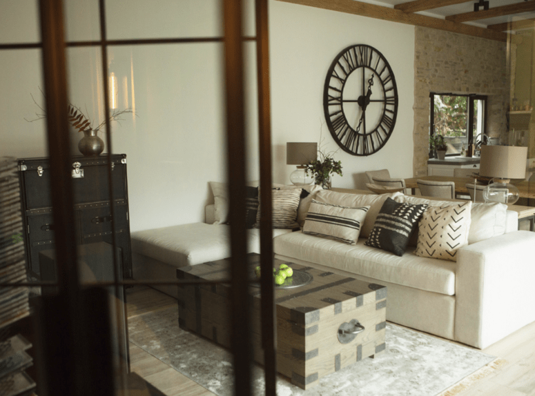 Contemporary Farmhouse Done In Light Shades