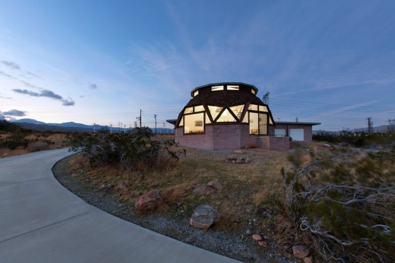 Mid-Century Dome House With Angular Windows