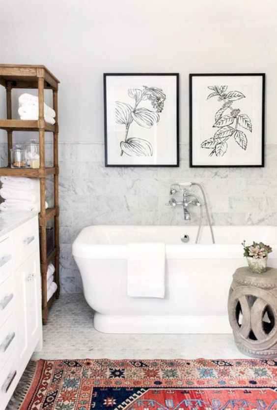 25 Stylish Ways To Decorate Bathroom Walls