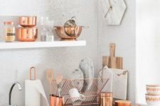 04 buy copper tableware, pots and cans and your kitchen will play with new chic