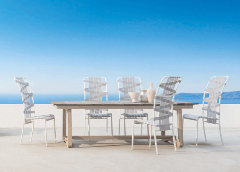 You can find pieces to outfit any outdoor space, from a terrace to a small balcony