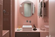 pink bathroom design