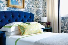 09 exquisite blue printed wallpaper inspired by chinoiserie for a refined space with a modern feel