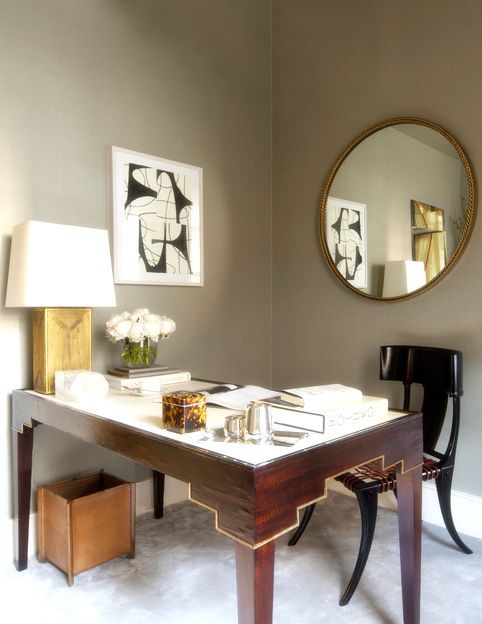 25 Cool Ways To Decorate Home Office Walls - DigsDigs