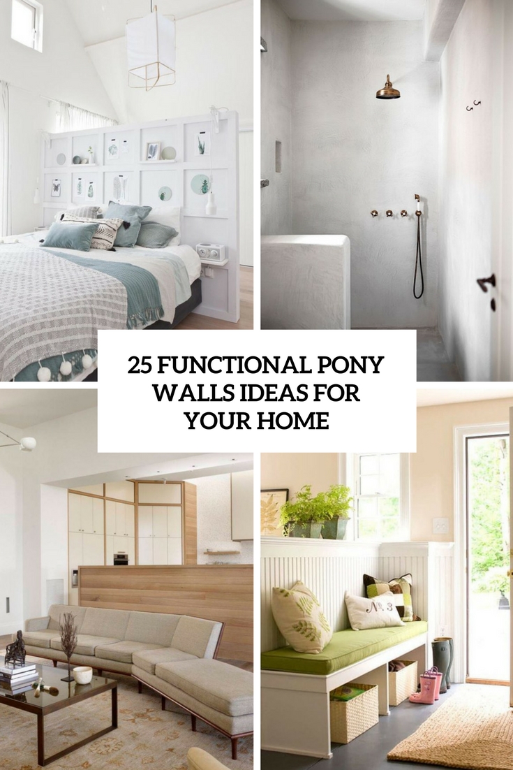 25 Functional Pony Walls  Ideas  For Your  Home  DigsDigs