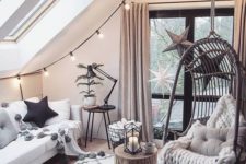 02 a cozy attic living room decorated in the best hygge traditions