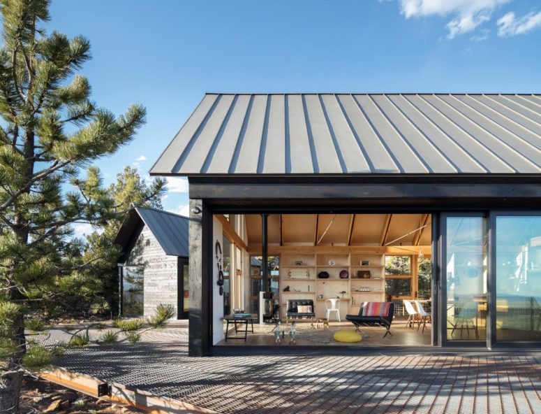 The cabins are different in size and contain different spaces for living, though the decor is similar