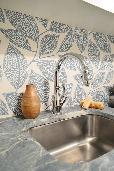 making a wallpaper backsplash is very easy and everyone can do it, there are lots of DIYs