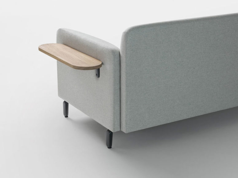 Choose various armrests and their height and also additional small shelves to attach