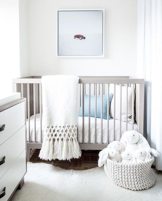 create visual interest with an artwork and textural textiles for a peaceful yet catchy look