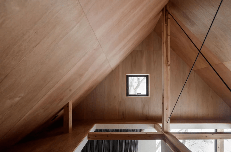 There's an attic space that can be used for storage