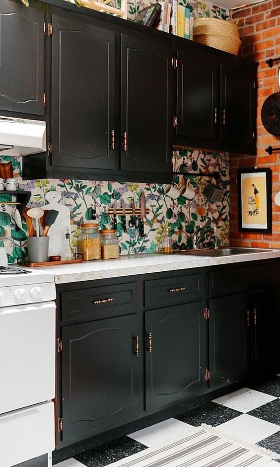 09 Such A Bold   Backsplash Is A Great Idea To Add Color To A Monochromatic Kitchen 