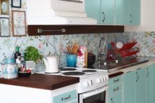 10 give a homey and living room-like look to your kitchen covering not only the backsplash but also the walls