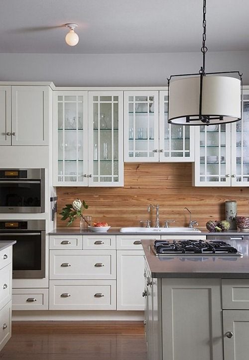 24 Wooden Kitchen Backsplashes For A Wow Effect - DigsDigs
