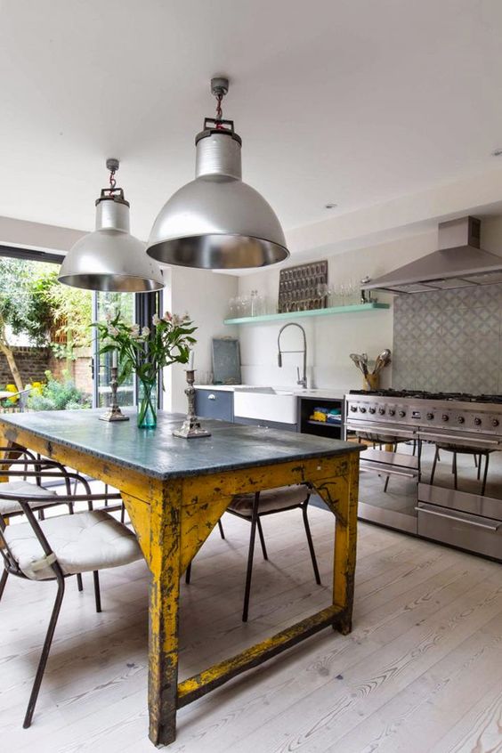 Industrial Kitchen Island