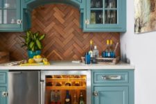 turquoise kitchen design