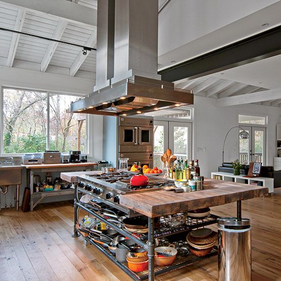 Industrial Kitchen Island