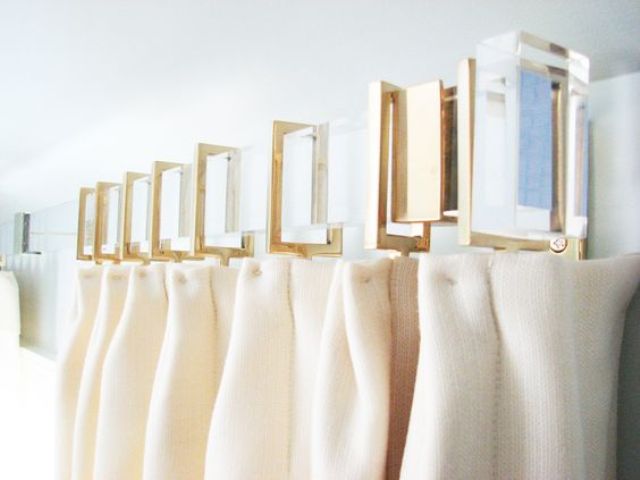 Such chic gold hardware will add chic and style to the space