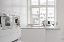 cool idea to spruce up all-white kitchen