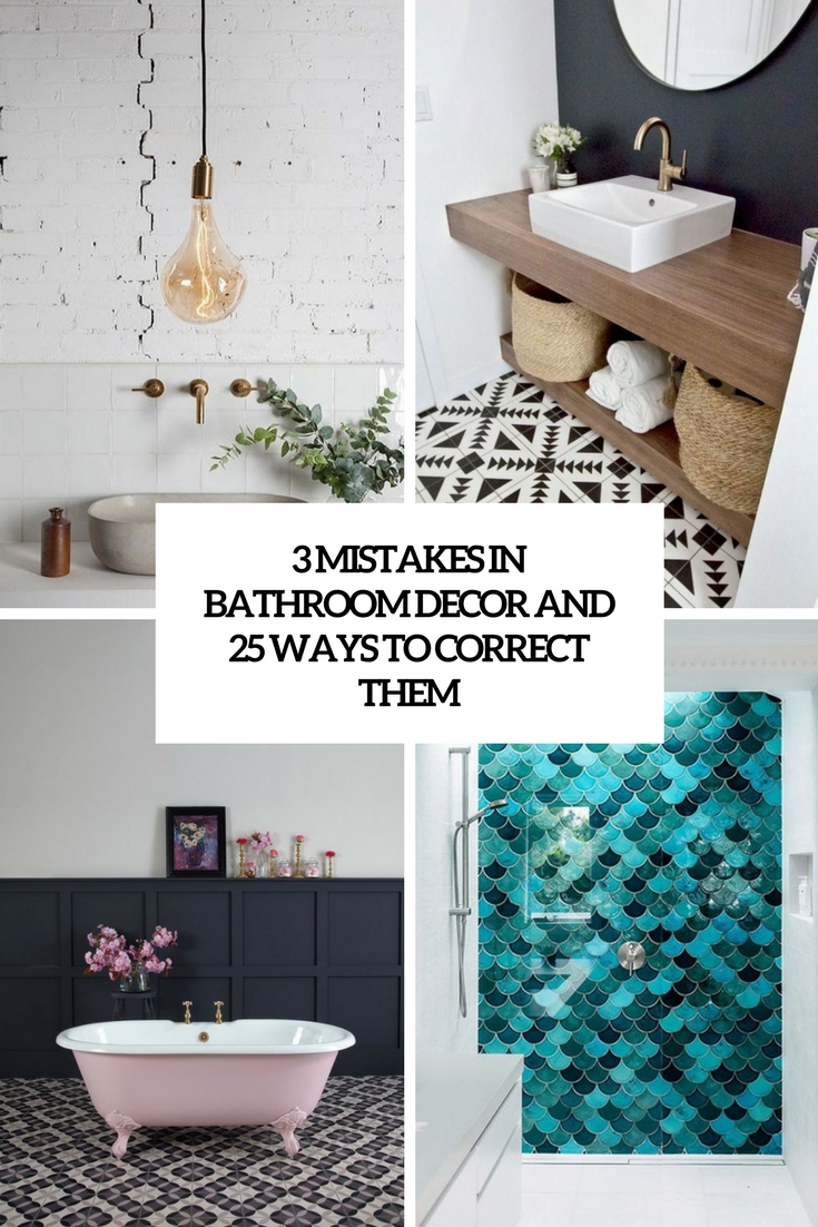 mistakes in bathroom decor and 25 ways to correct them cover