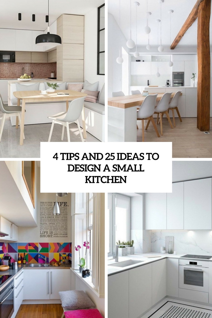 tips and 25 ideas to design a small kitchen cover