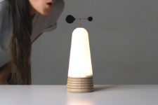01 Vole lamp is inspried by nature, the winds, to be precise, and it reminds of a turbine