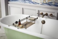 03 Bring vintage chic and a bright colorful touch to your bathroom with a Tweed Tub