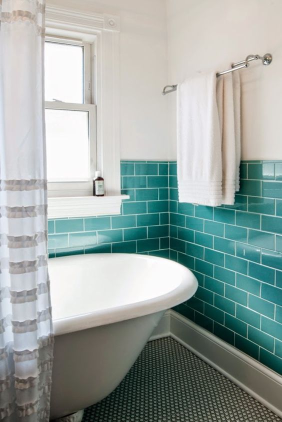 25 Turquoise Bathroom Decor Ideas DigsDigs