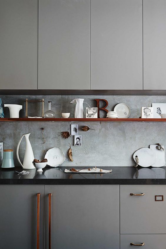 25 Concrete Kitchen Backsplashes With Pros And Cons - DigsDigs