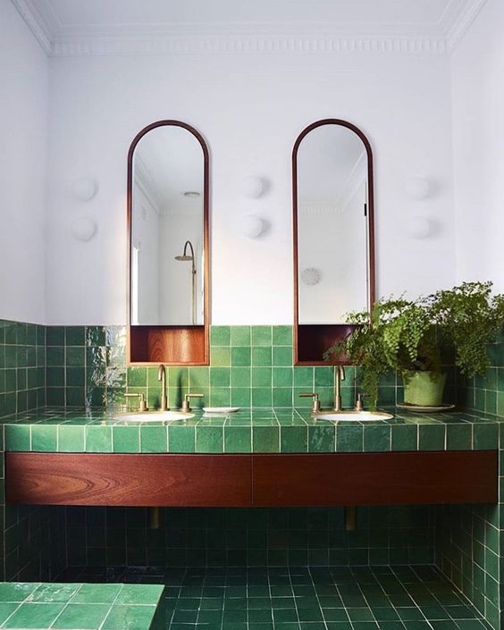 25 Ways To Incorporate Green Into Bathroom Decor Digsdigs