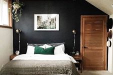 15 sometimes a painted black wall is what brings comfort and relaxation to your bedroom