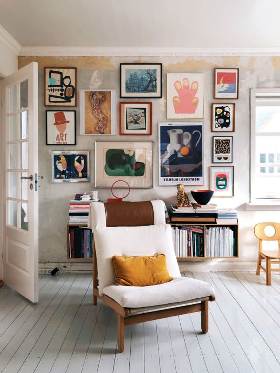 a colorful gallery wall personalizes your space at once, rock your favorite artworks