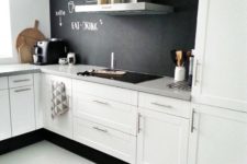 white kitchen cabinets for a Scandinavian kitchen