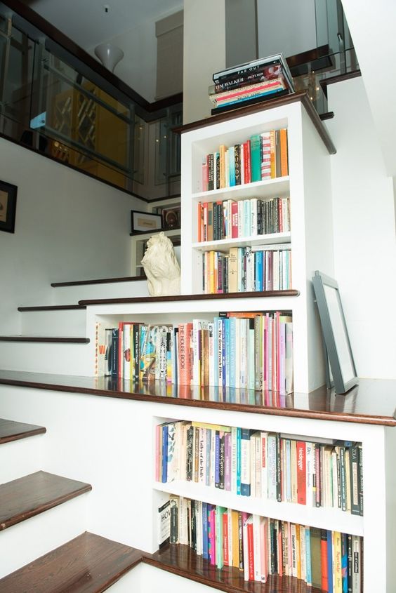 25 Libraries And Reading Nooks Under Stairs DigsDigs