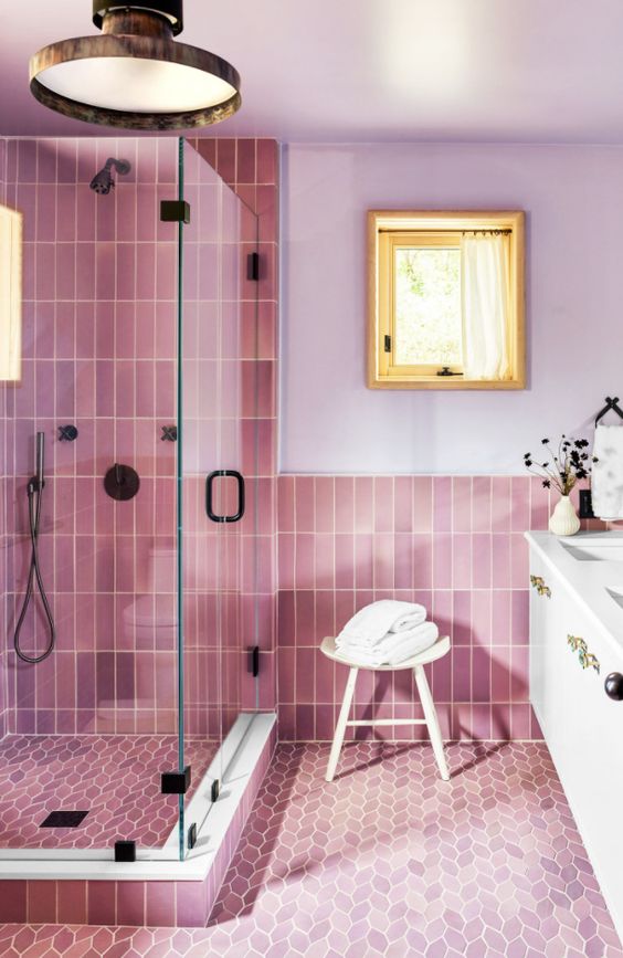 84 Lovely And Cute Pink Bathroom Decor Ideas DigsDigs