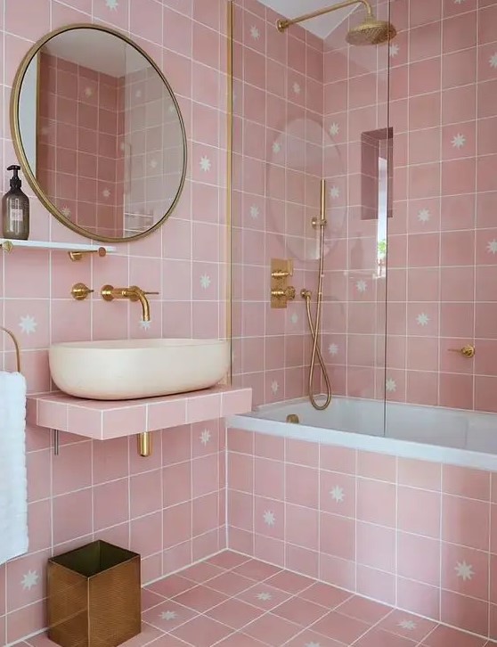 84 Lovely And Cute Pink Bathroom Decor Ideas DigsDigs