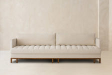 04 This creamy sofa is a fresh take on a classical white piece, I love the shape of the seat