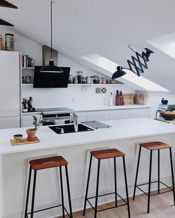 25 Smart Ways To Decorate An Attic Kitchen DigsDigs