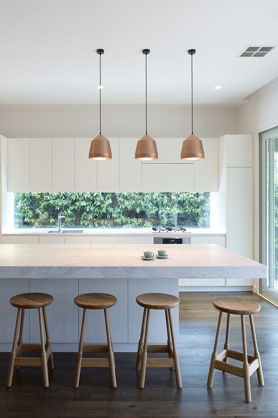 grow much greenery outside to enjoy the view through the window backsplash