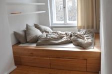 04 such a platform bed with storage is another cool idea for saving space and avoiding a convertible sofa