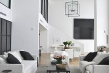 11 a monochromatic space in black and white – simplicity is always in trend