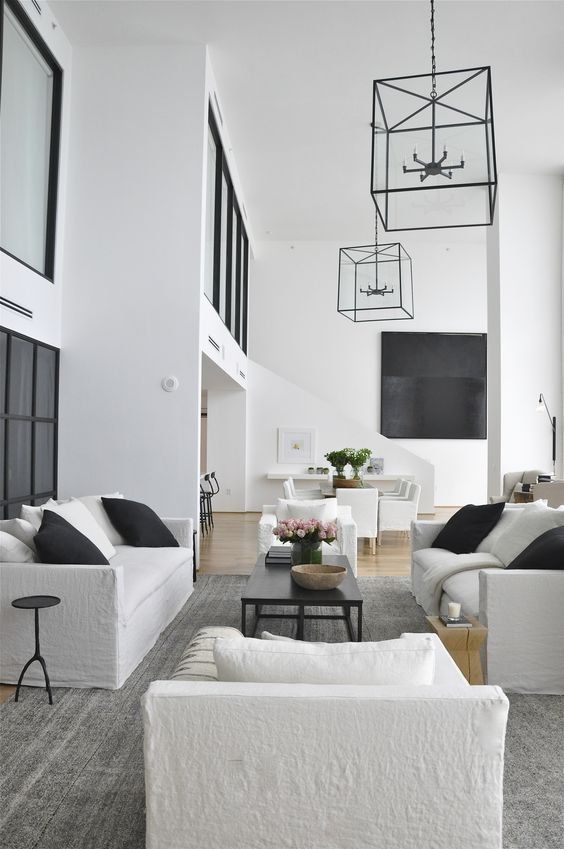 a monochromatic space in black and white - simplicity is always in trend