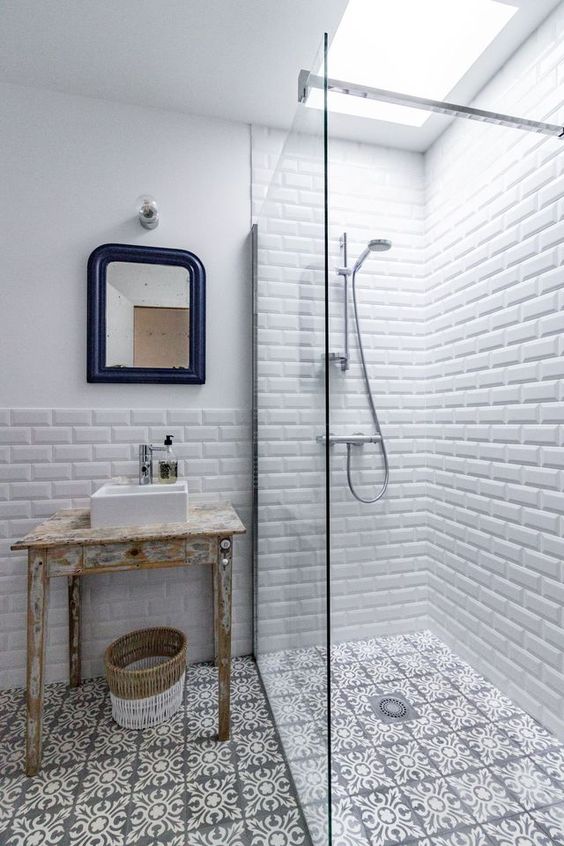 keep your shower all-private with a skylight yet very natural and welcoming